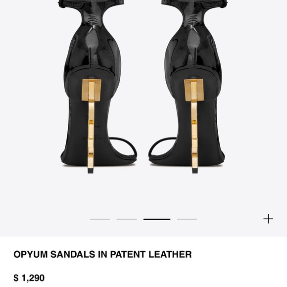 OPYUM SANDALS IN PATENT LEATHER SAINT LAURENT - Picture 6 of 8